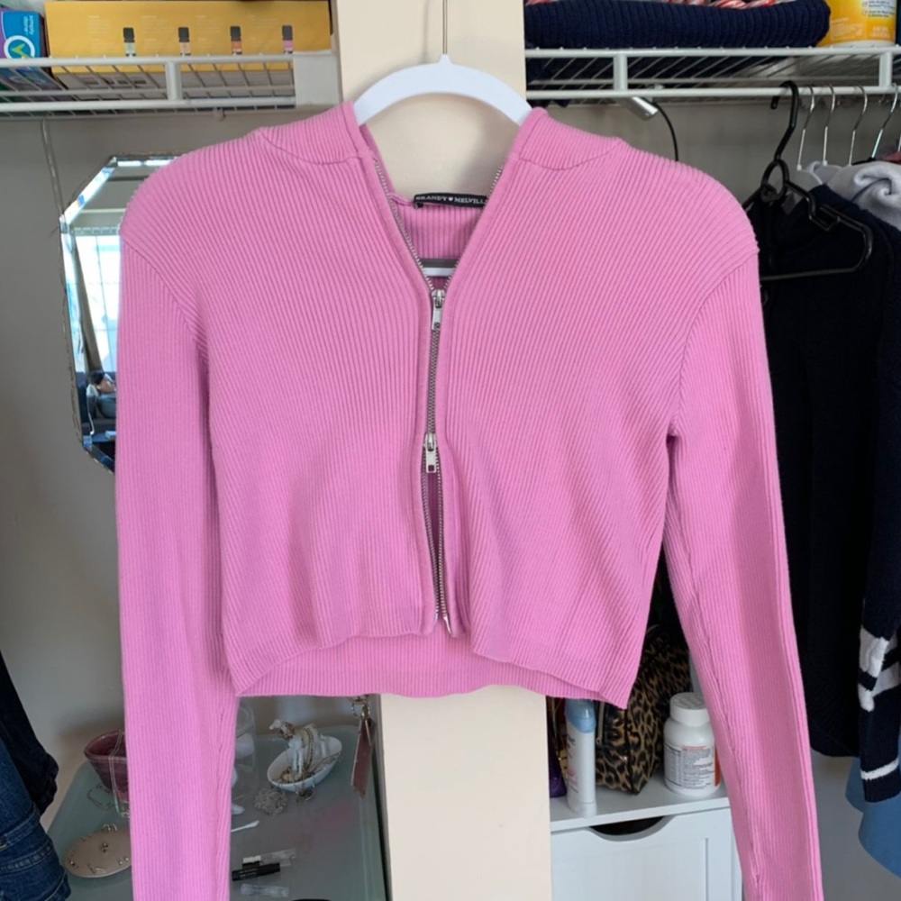Brandy Melville Pink Arden Hoodie